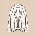 beige shawl cardigan image